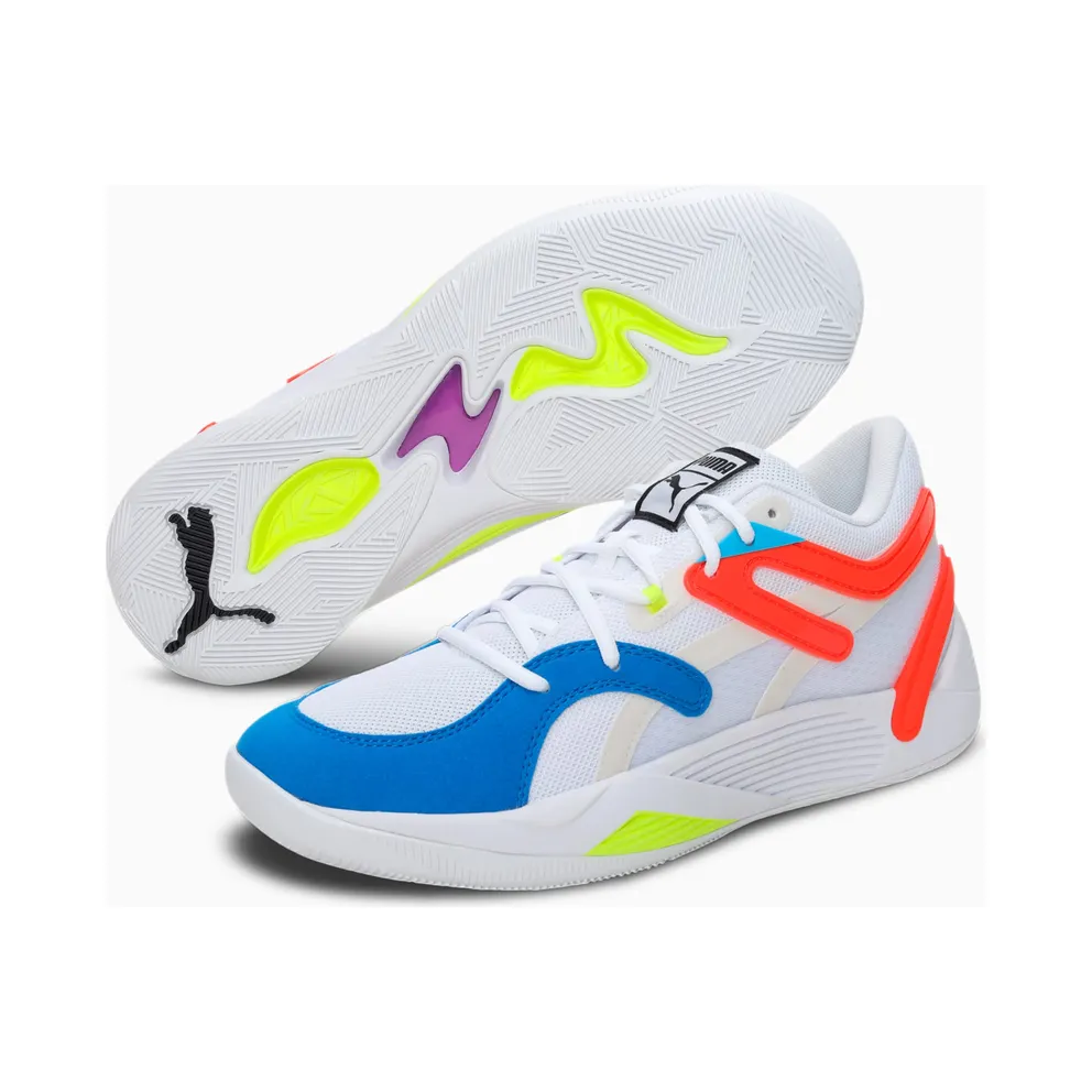 Men’s PUMA Trc Blaze Court White/Cherry Tomato (376582-01)