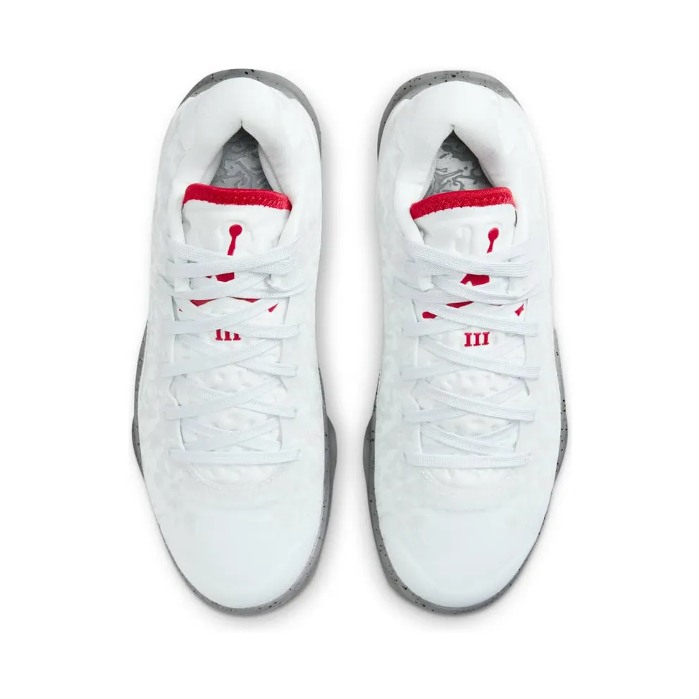 Jordan Zion 3 GS Fresh Paint “White / Cement Grey / Pure Platinum / University Red” (DV3869-106)