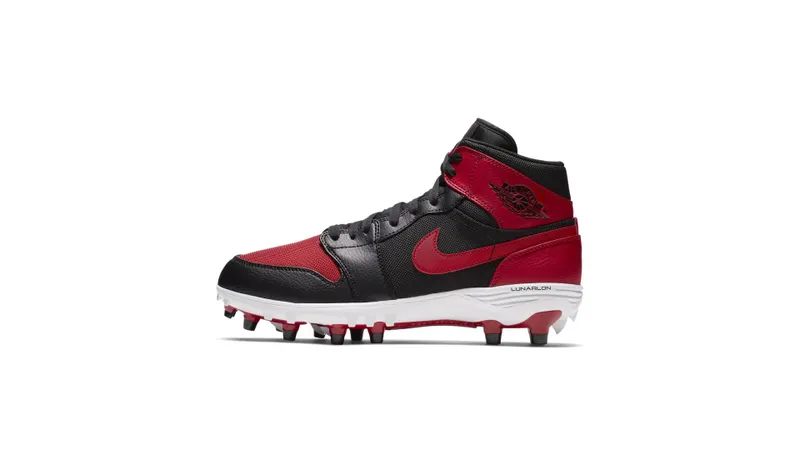 Jordan 1 TD Mid Bred Black/Varsity Red-White-Varsity Red (AR5604-061)