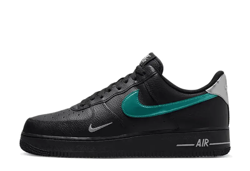 Nike Air Force 1 ’07 Low Black Blue Lightning (FD0654-001)