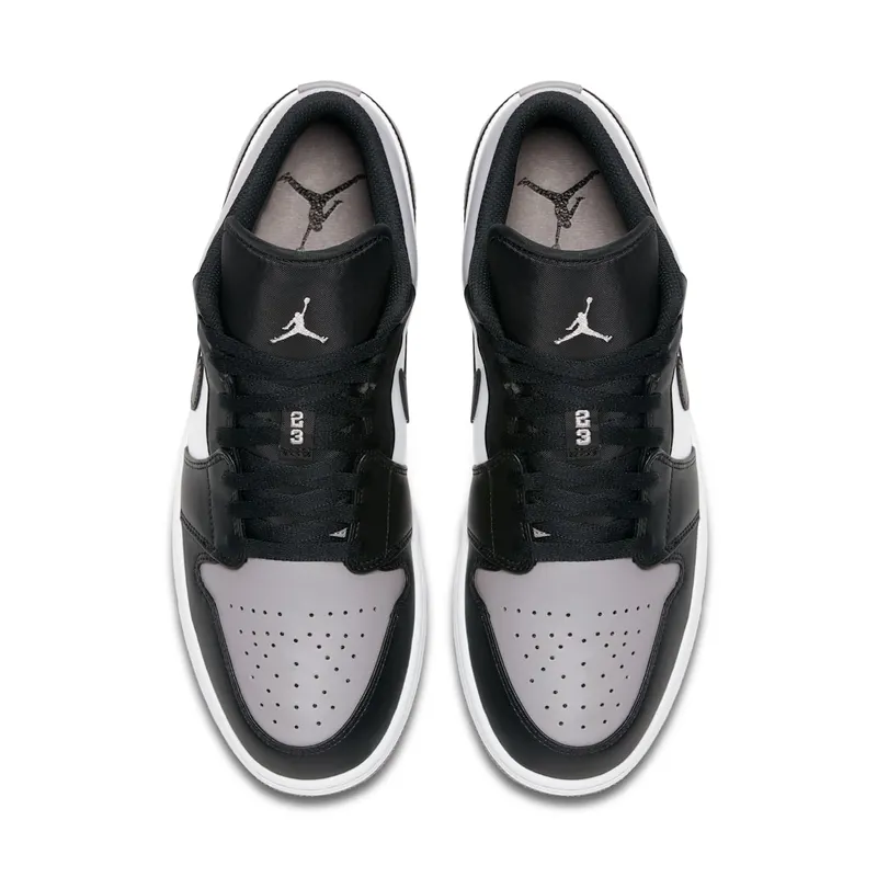 Jordan 1 Low Grey Toe White/Atmosphere-Black (553558-110)