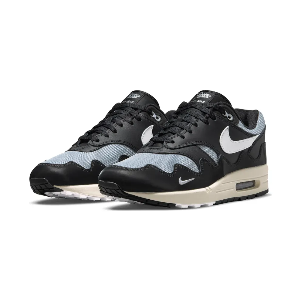 Nike x Patta Air Max 1 Waves Black White (DQ0299-001)
