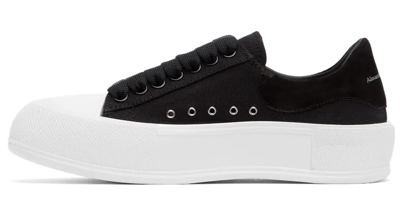Alexander McQueen Deck Lace Plimsoll Sneakers (654593W4MV7) (3)