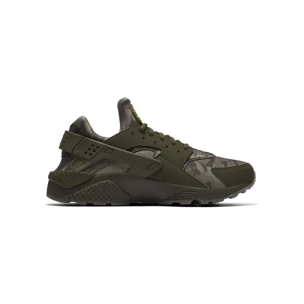 Nike Air Huarache Run Camo Green Cargo Khaki/Volt-Sequoia-Gum Dark Brown (AT6156-300)
