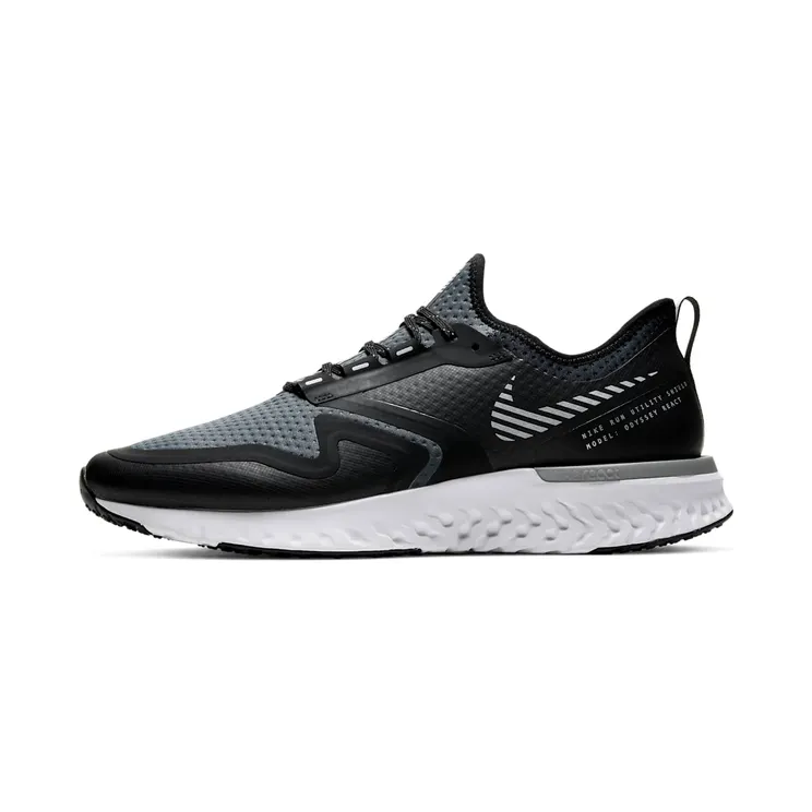 Nike Odyssey React 2 Shield “Black / Cool Grey / Metallic Silver” (BQ1671-003)