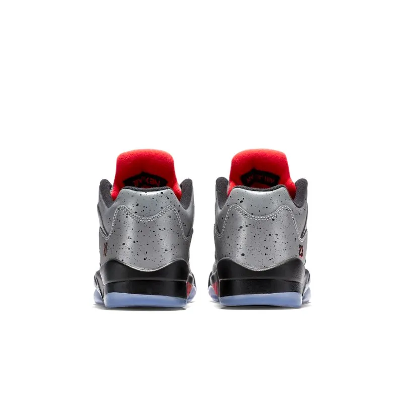Jordan 5 Retro Low Neymar (GS) Reflective Silver/Infrared 23-Black (846316-025)