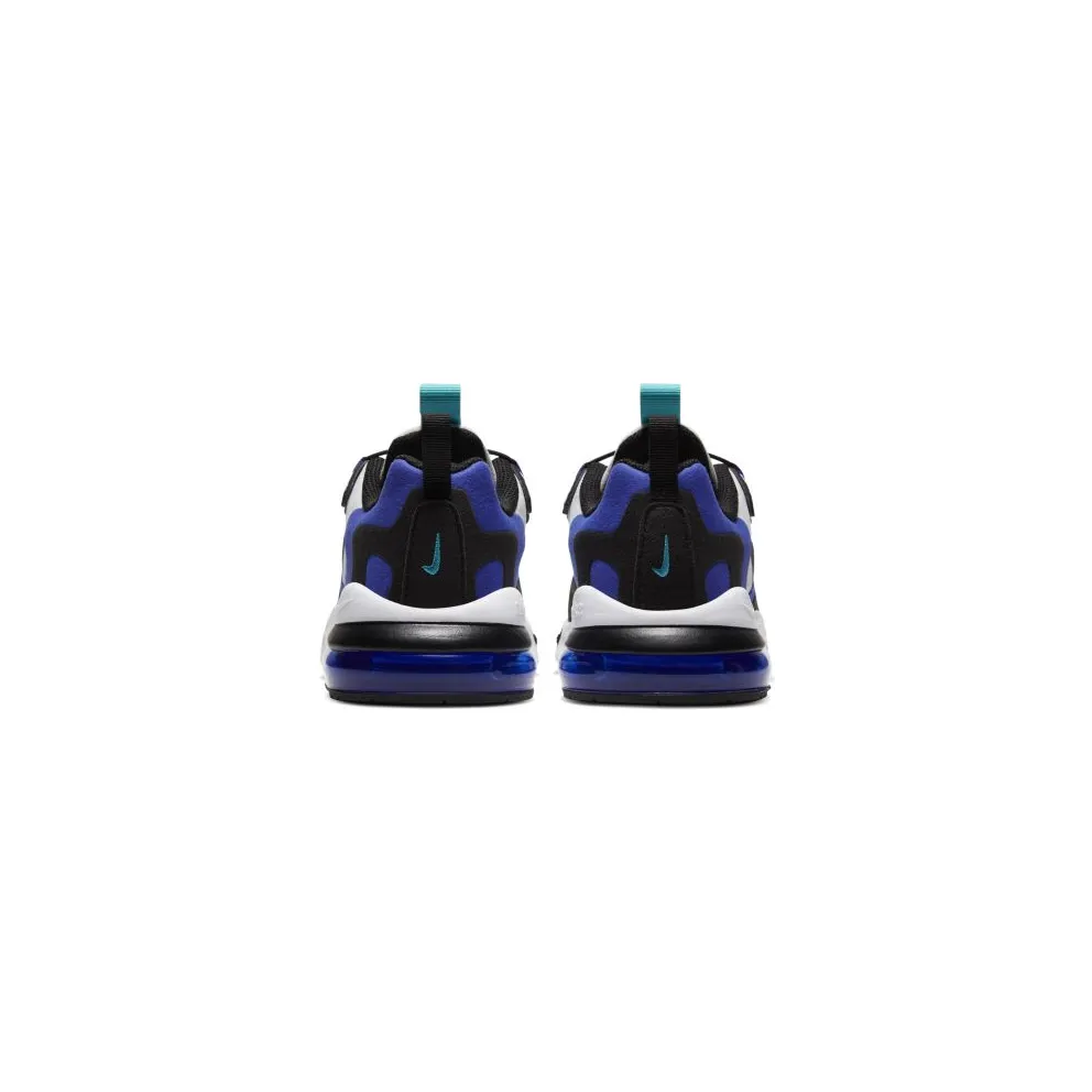 Nike Air Max 270 React White Hyper Blue Oracle Aqua (PS) White/Hyper Blue-Oracle Aqua-Black (BQ0102-105)