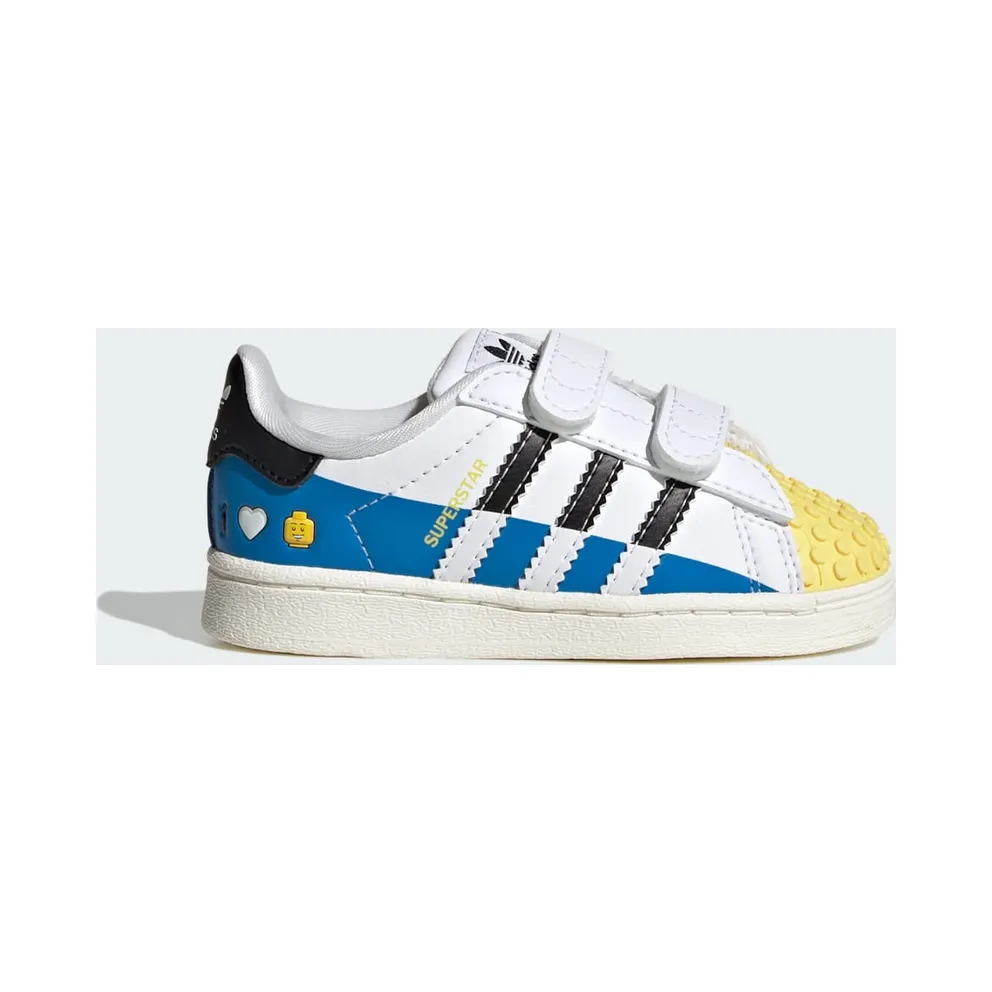 adidas Superstar x LEGO® Kids Cloud White / Core Black / Bright Blue (IF2913)