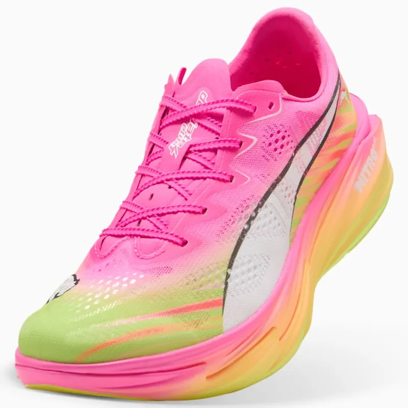 Puma Deviate Nitro Elite 4 ‘Poison Pink Yellow Alert Bright Aqua’ (31329801)
