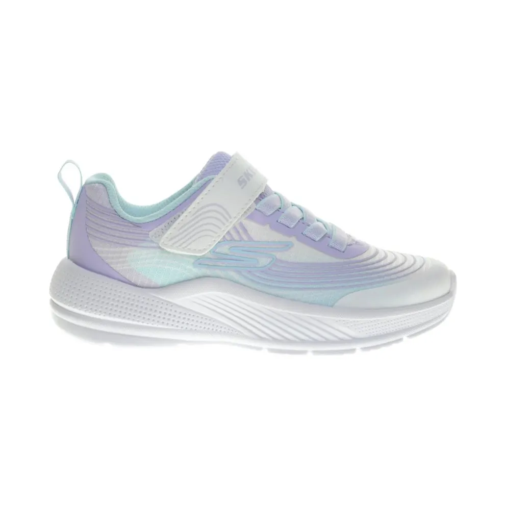 Skechers Microspec White Mesh / Lavender Trim / Mint Trim (303575-WLVM)
