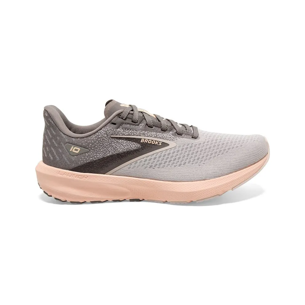 Brooks Launch 10 Grey Crystal Grey Pale Peach (120398-1B-179)