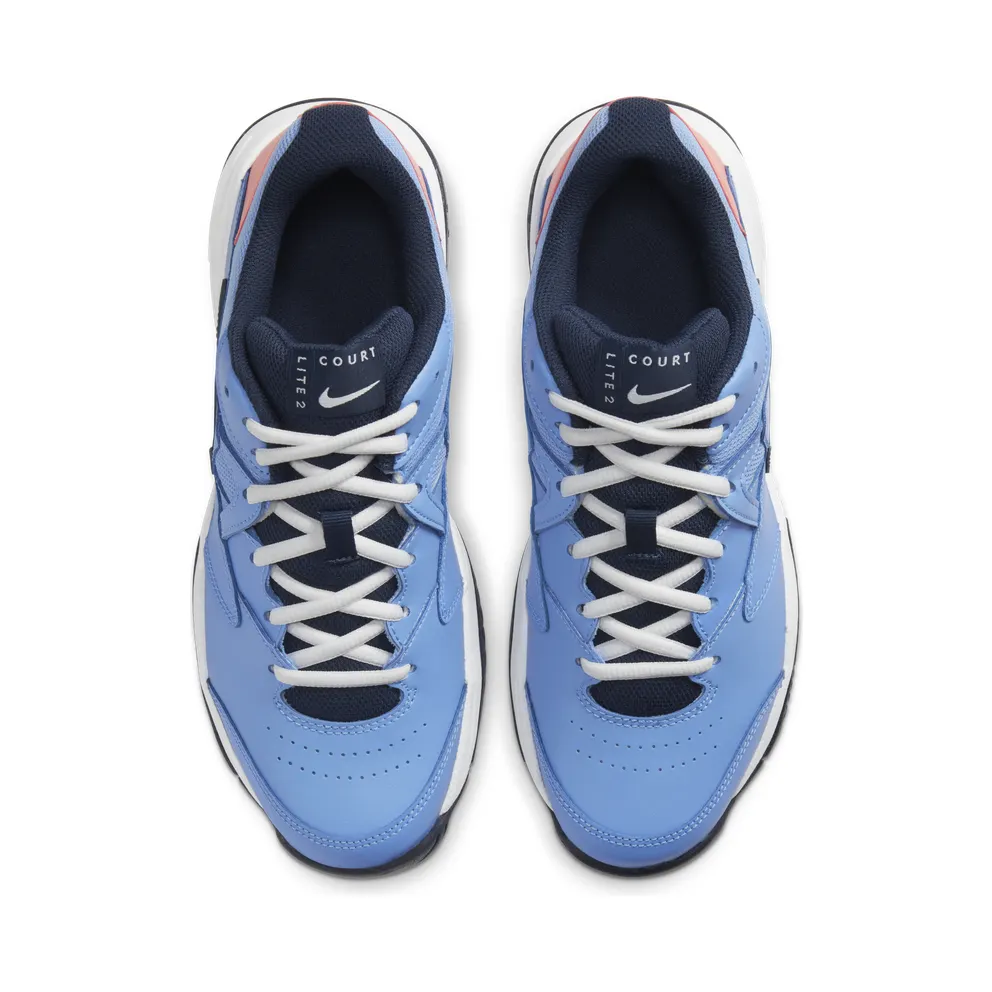 NikeCourt Lite 2 Hardcourt Blue “Royal Pulse / White / Sunblush / Obsidian” (AR8838-406)