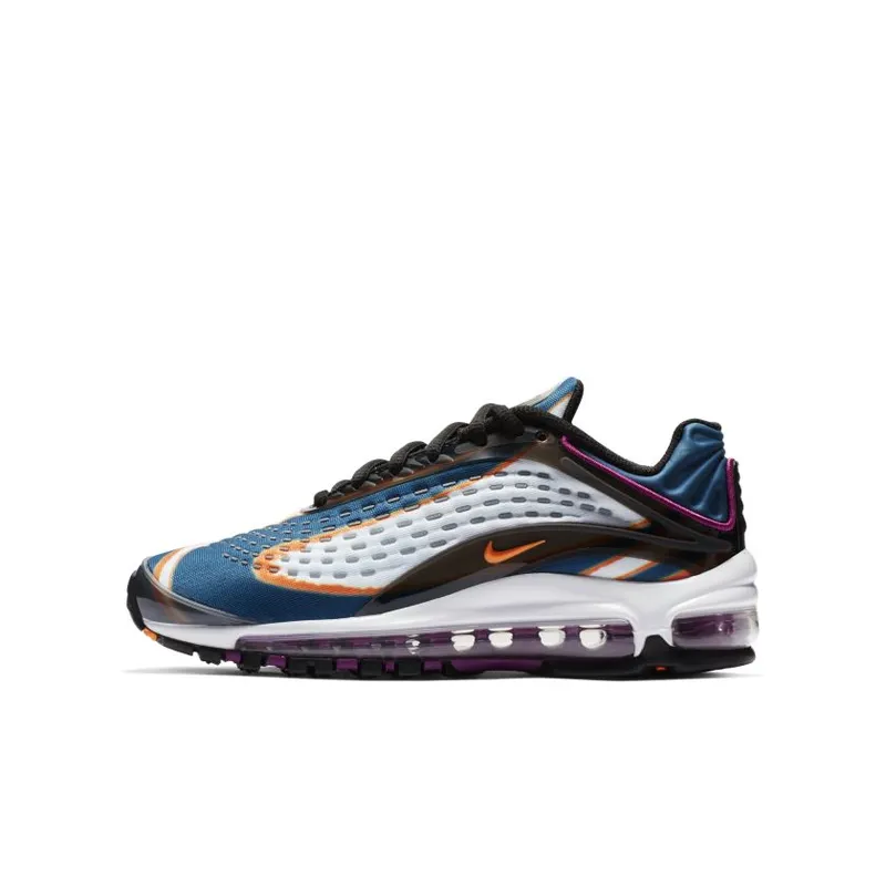 Nike Air Max Deluxe Blue Force (GS) Cool Grey/Total Orange-Blue Force-Black-Bright Grape-Cobalt Tint (AR0115-002)