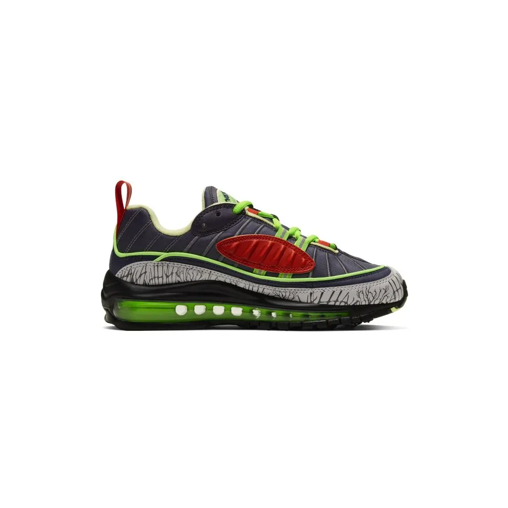 Nike Air Max 98 Halloween 2019 (GS) Gridiron/Black-Obsidian-Luminous Green (CT1171-001)