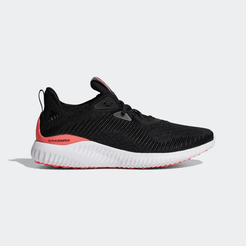 Adidas Alphabounce+ Core Black / Cloud White / Signal Pink (FZ2194)