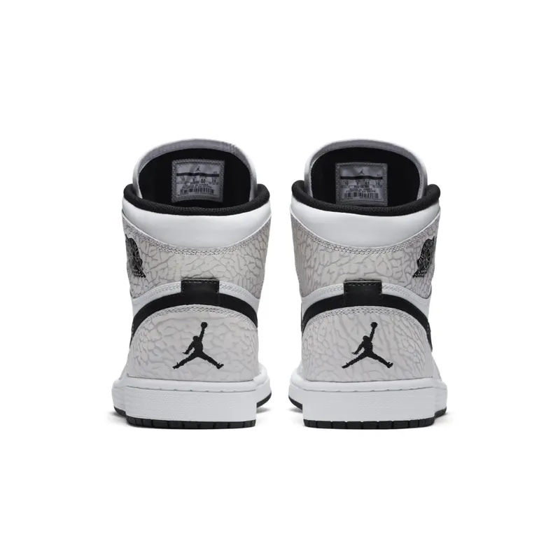 Jordan 1 Retro White Elephant Print White/Pure Platinum (839115-106)