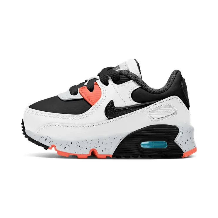 Nike Air Max 90 White Black Orange (TD) (CD6868-110)