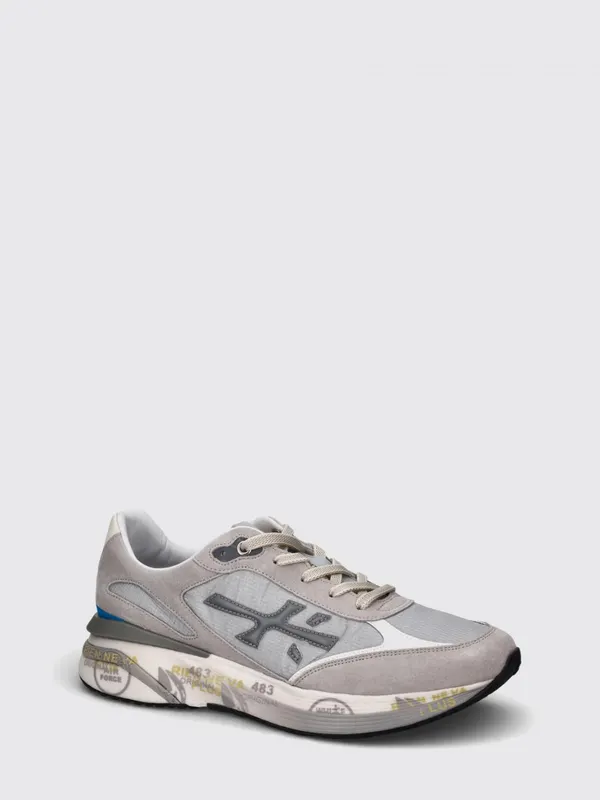 Premiata Moerund Suede and Nylon Grey (MOERUN8079)