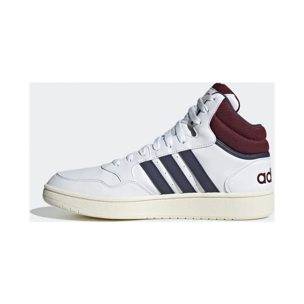 adidas Hoops 3.0 Mid Lifestyle Basketball Classic Vintage Cloud White / Shadow Navy / Shadow Red (HP7895)