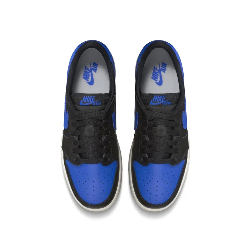 Jordan 1 Retro Low Royal Blue (GS) Black/Varsity Royal-Sail (709999-004)