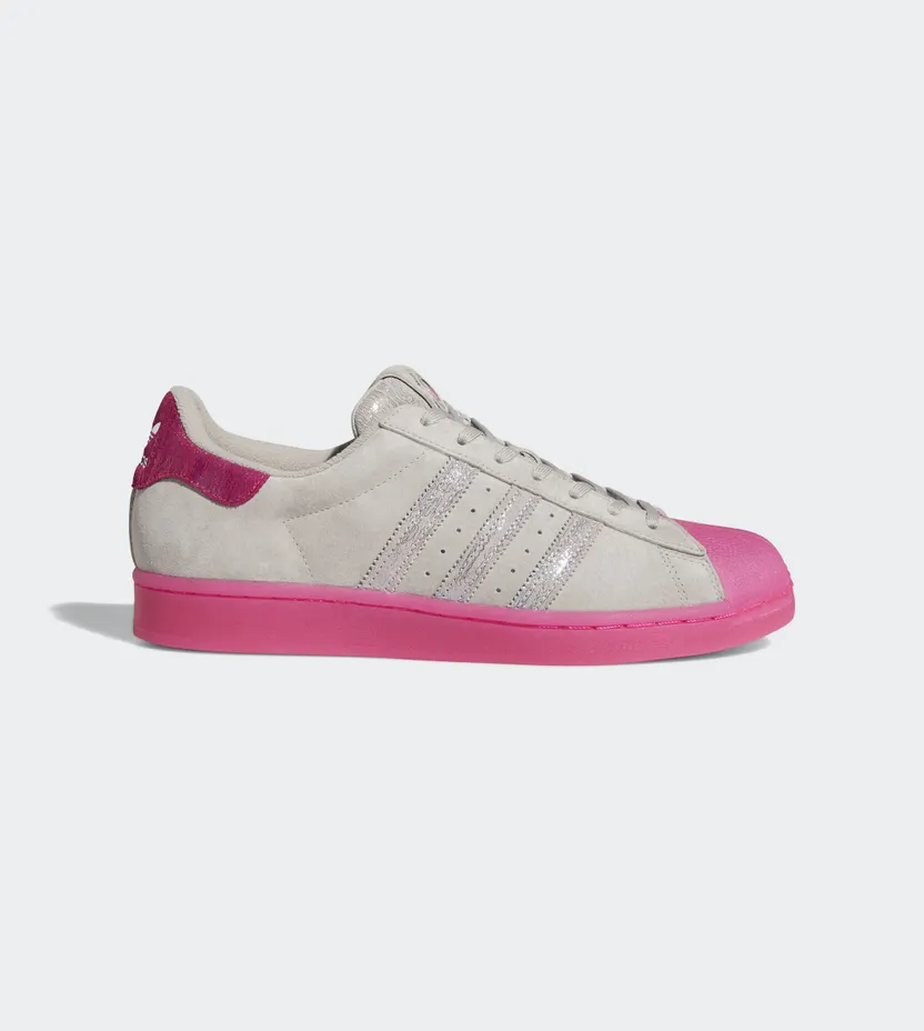 Adidas Fat Tiger Workshop x Superstar ‘Chicago Plays Harder’ Metal Grey/Shock Pink/Blue (FX3464)