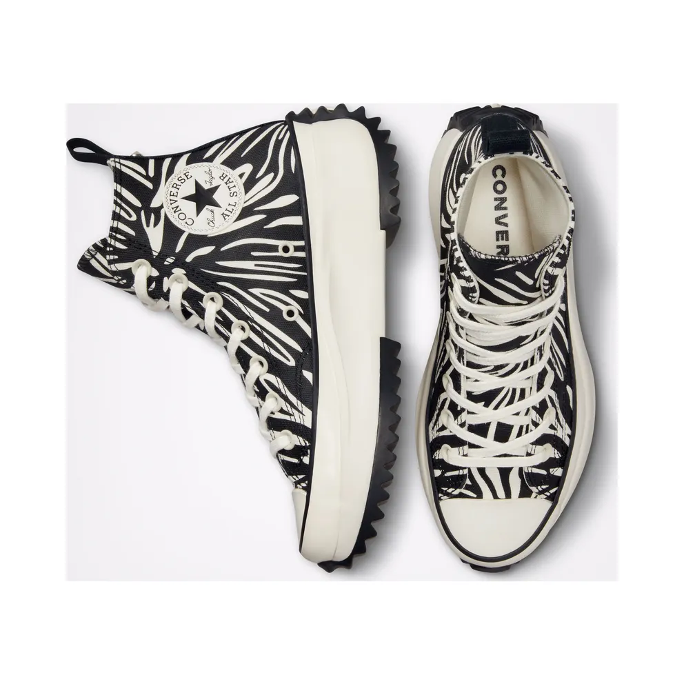 Converse Run Star Hike Platform Animalier Egret/Black/egret
