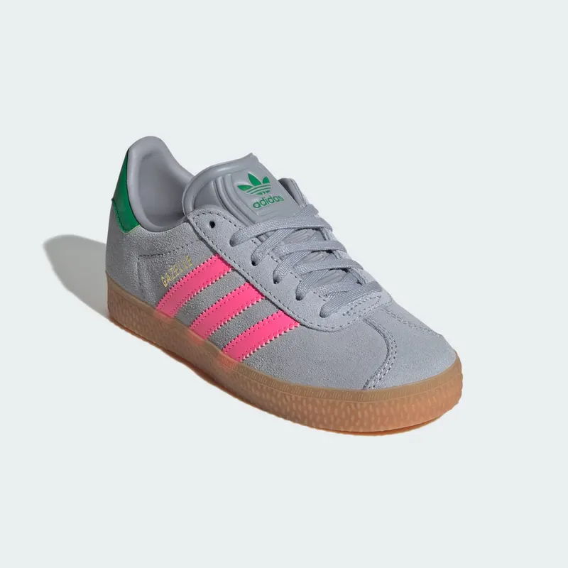 Adidas Gazelle Halo Silver / Lucid Pink / Green (IH6472)