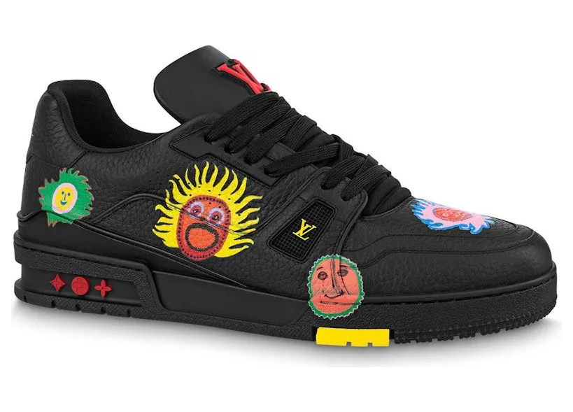 Louis Vuitton x Yayoi Kusama Trainer Black Print (1ABD2W)