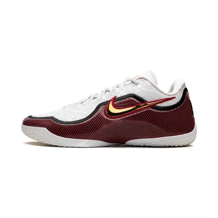 Nike LeBron 23 Grand Opening “White Metallic Gold University Red Black (Solid Outsole)” (IB9563100)