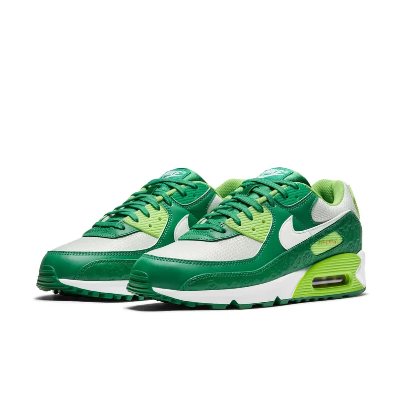 Nike Air Max 90 St Patricks Day (2021) – “White / Green-gold” (DD8555-300)