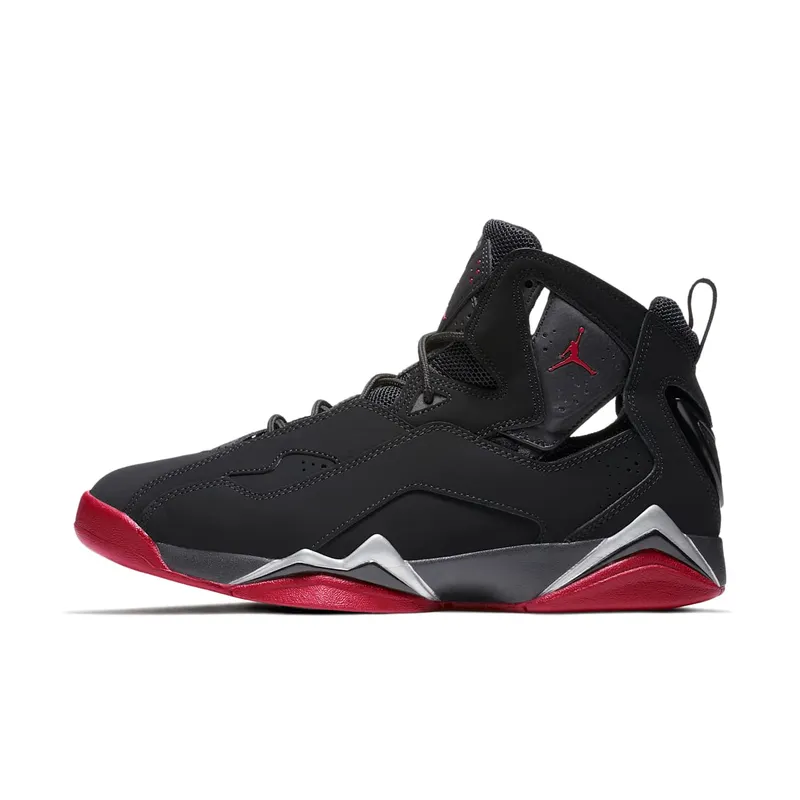 Jordan True Flight Black/Gym Red-Metallic Silver (342964-001)