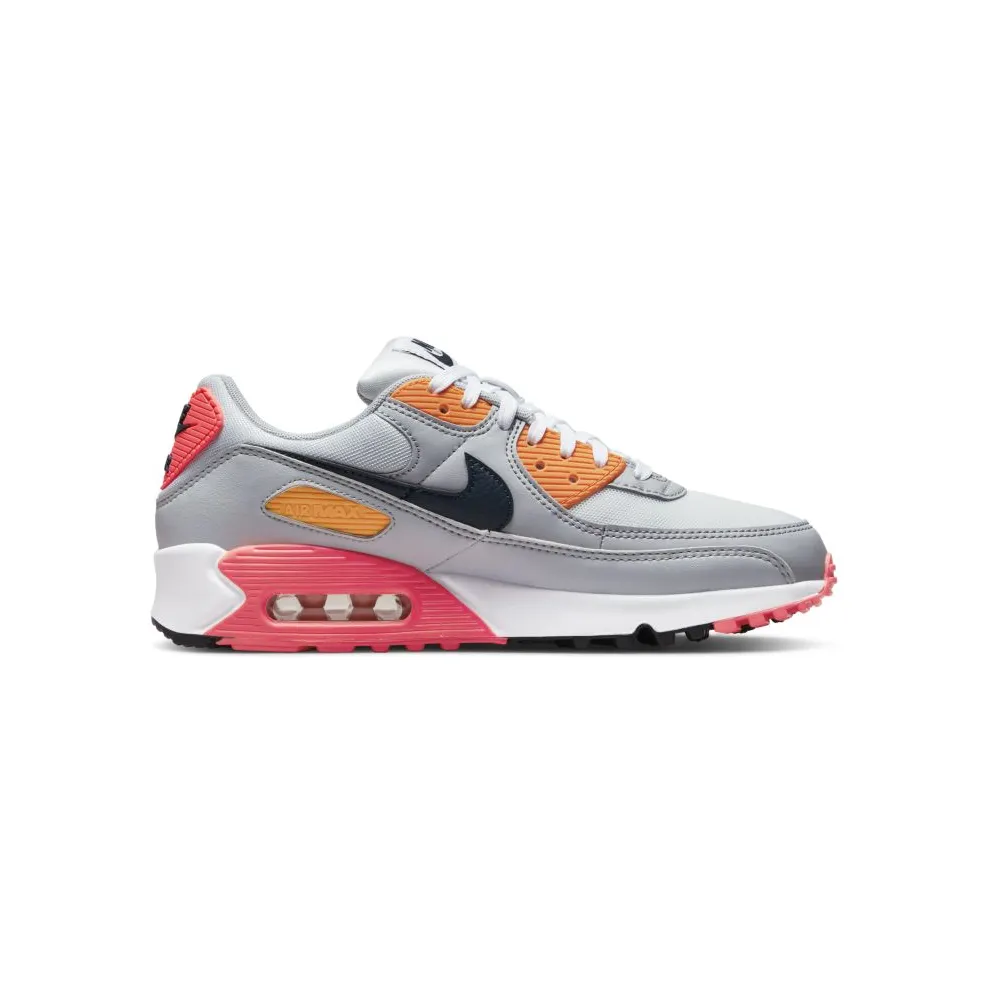 Nike Air Max 90 Grey Crimson Gold (W) (DH5072-001)