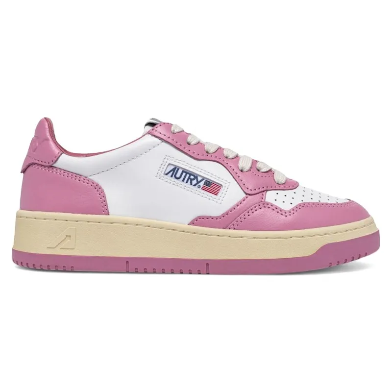 Autry Medalist Leather Low White Polignac (AULM-WB61)