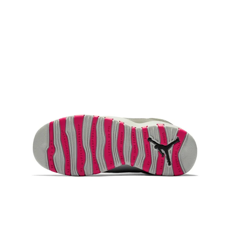 Jordan 10 Retro Rush Pink (GS) Dark Smoke Grey/Rush Pink-Black-Iron Grey (487211-006)