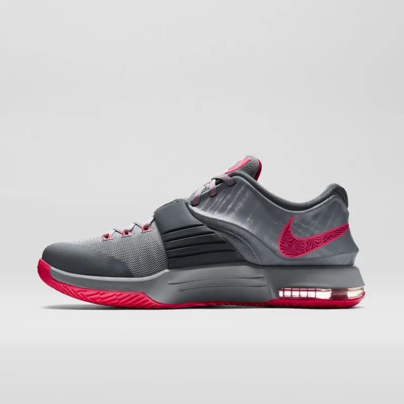Nike KD 7 Calm Before the Storm Grey/Hyper Punch/Light Magnet Grey (653996-060)