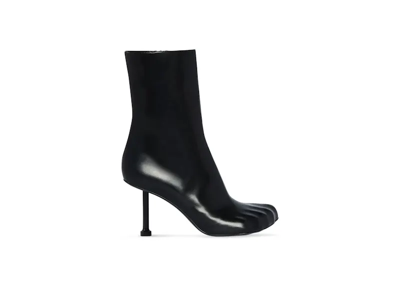 Balenciaga Fetish 80mm Bootie Black Sheepskin (678892WBCW01000)