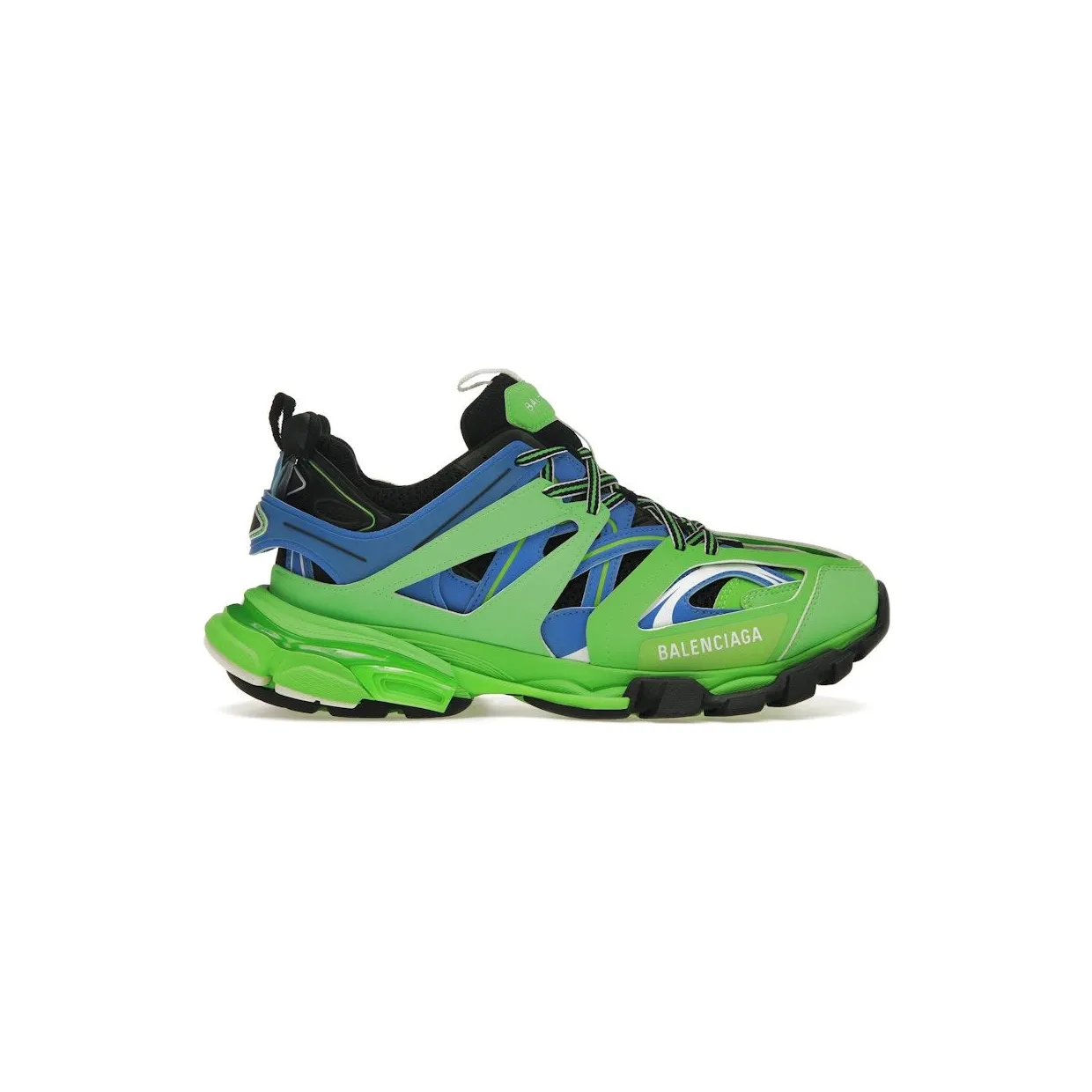 Balenciaga Track Trainers Green Blue