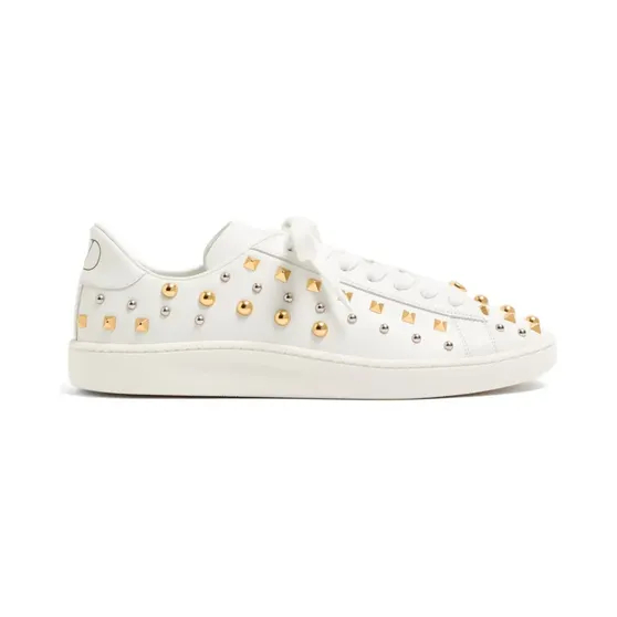 Valentino Garavani Royco aus Nappaleder mit Nietendetail “White” (YS0K34YMM)