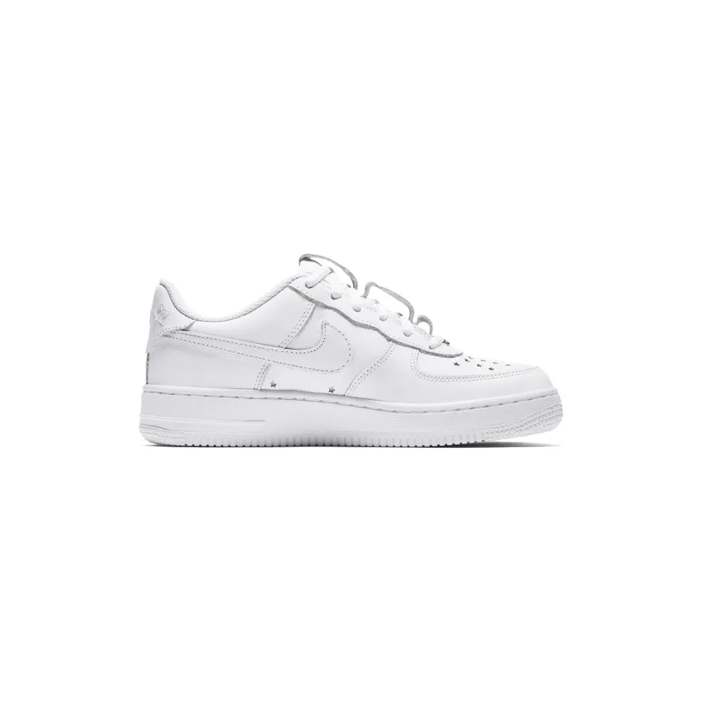 Nike Air Force 1 Low Independence Day 2018 White (GS) White/White-Midnight Navy (AR0688-100)