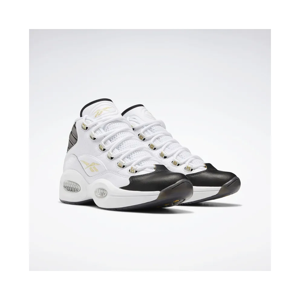 Reebok Question Mid Black Toe White/Black-Gold (Other Brands Other)