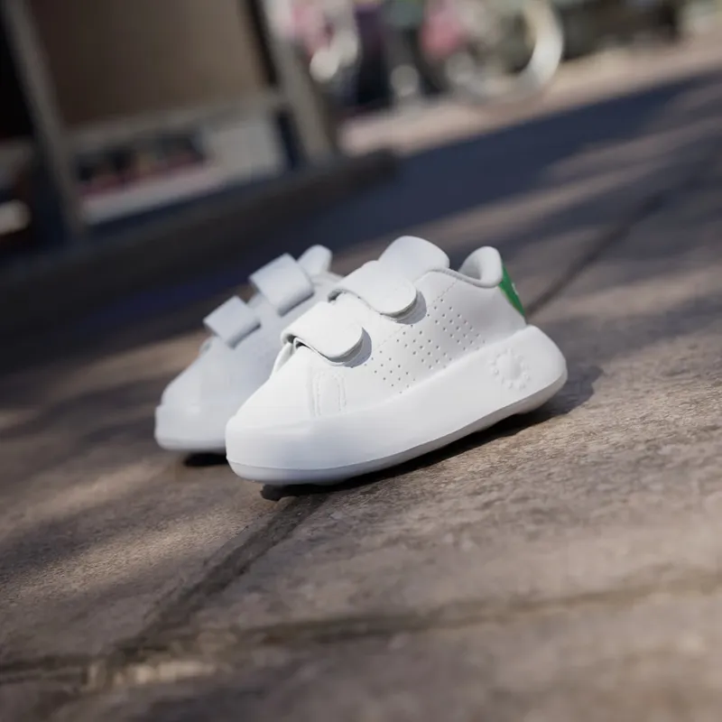 adidas Advantage Kids Cloud White / Cloud White / Green (ID5286)