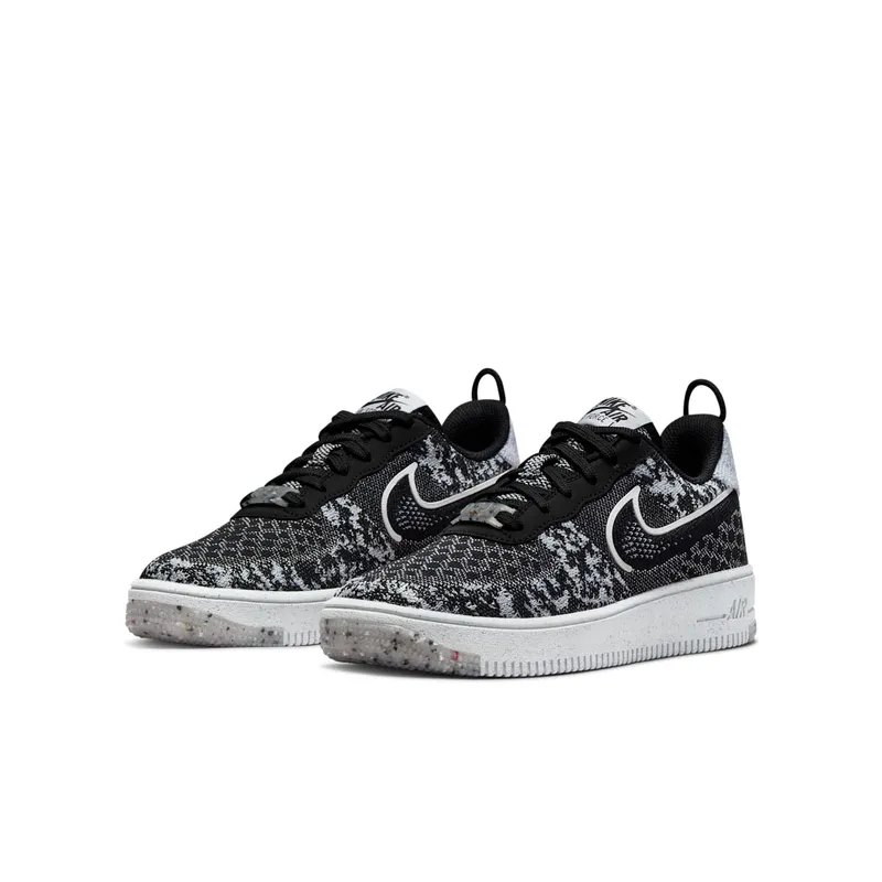 Nike Air Force 1 Crater Flyknit Older Kids’ Black (DM1060-001)
