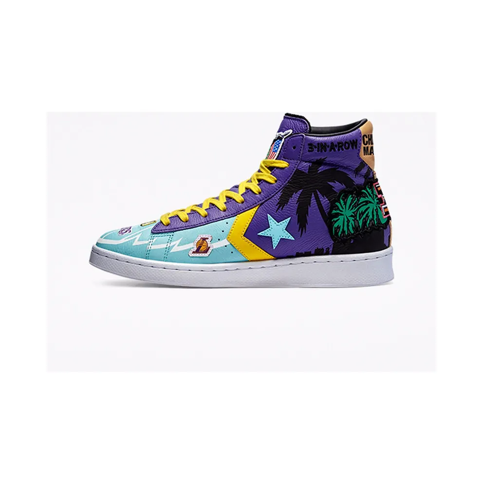 Converse x Chinatown Market “Lakers Championship Jacket” Pro Leather Hi (171240C)