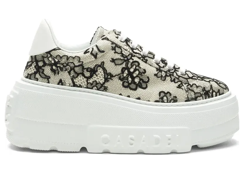 Casadei Nexus Pandora mit Blumenspitze “White” (2X144C0701C3100)