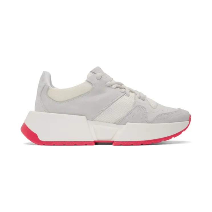 MM6 Maison Margiela White and Grey Chunky Sneakers (S59WS0096 P2932)