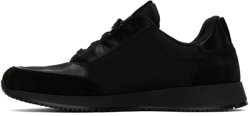 Gianvito Rossi Black Suede Powell Low-Top Sneakers (S25203-M1BFT-SCD)