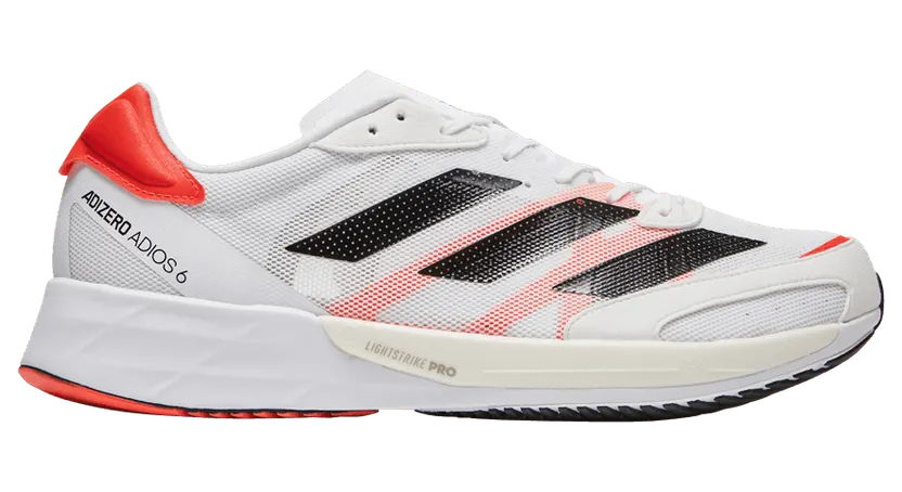 adidas Adizero Adios 6 Cloud White / Core Black / Solar Red (FY4073)
