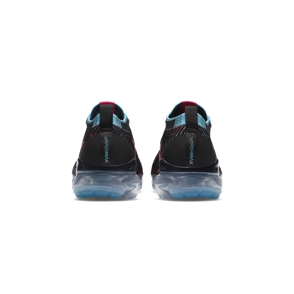 Nike Air VaporMax Flyknit 3 Black Baltic Blue Hyper Pink (W) Black/Baltic Blue-Metallic Silver-Hyper Pink (CZ7988-001)