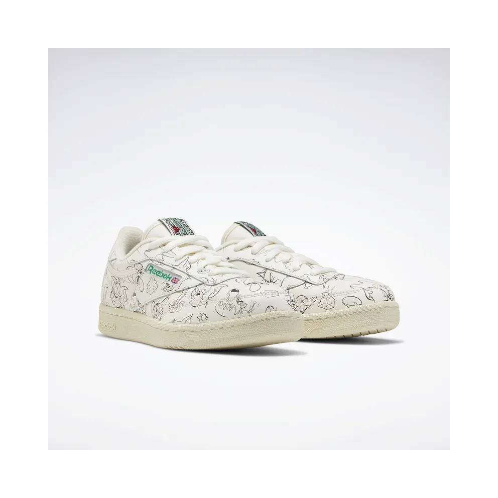 Reebok Club C Tom & Jerry All-Over (GS) Chalk/Paper White-Excellent Red (Other Brands Other)