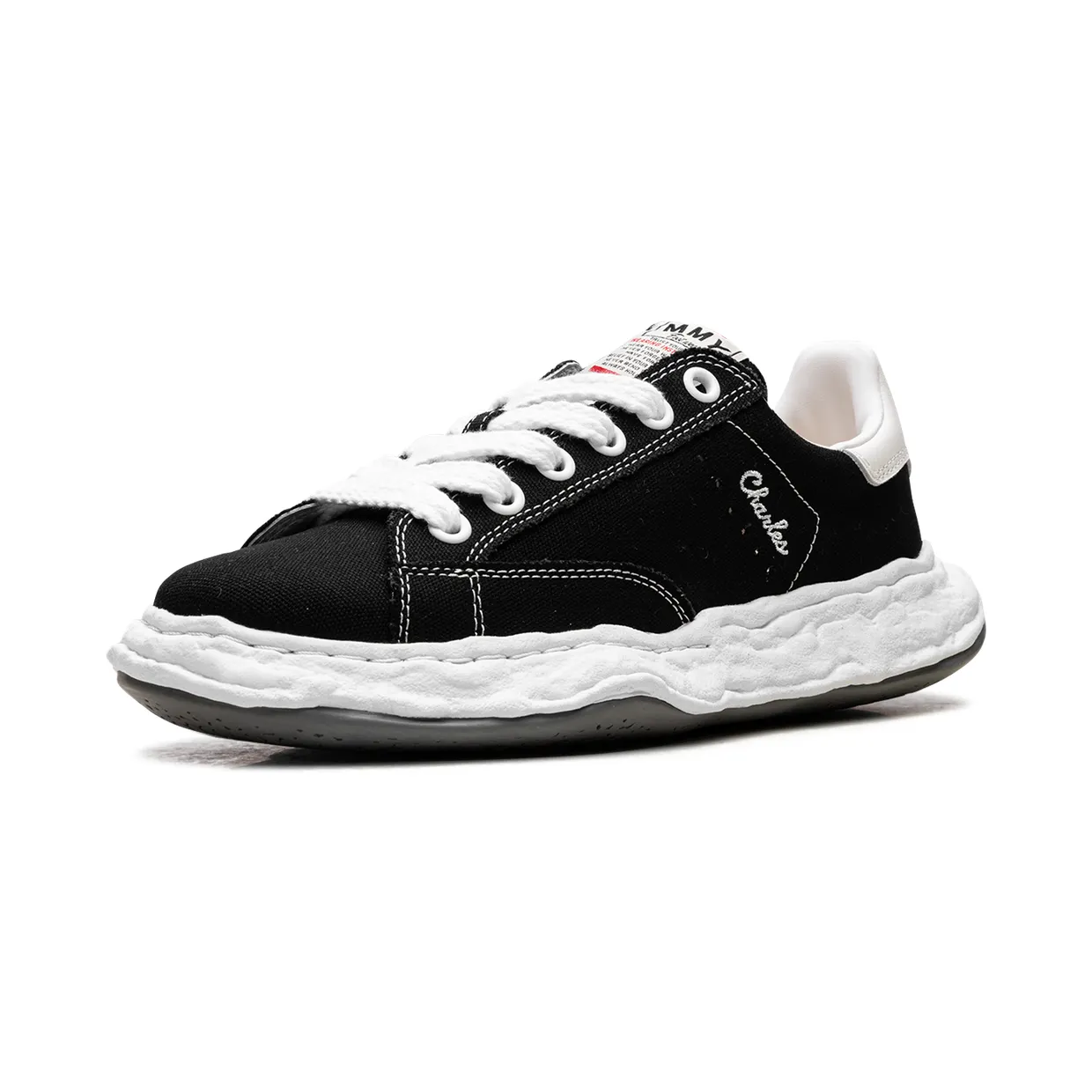Maison Mihara Yasuhiro Charles Original Sole Low Canvas “Black” (A12FW703-BLK) (3)